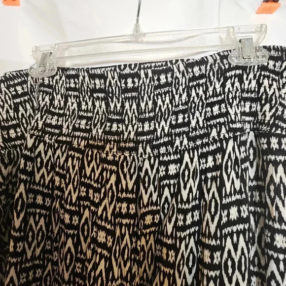 NWT Wonder Limited Morocco‎ black,white tribal palazzo plus side pants - Picture 3 of 12